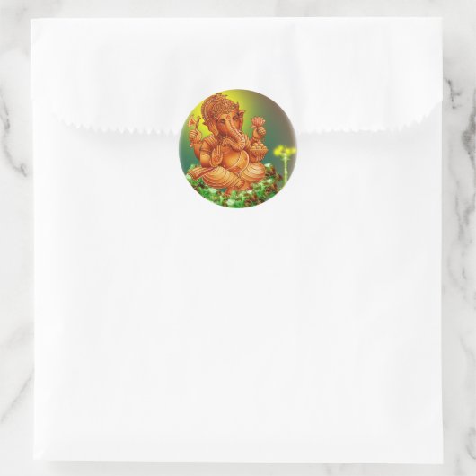 Sticker Rond ganesh (Sac)