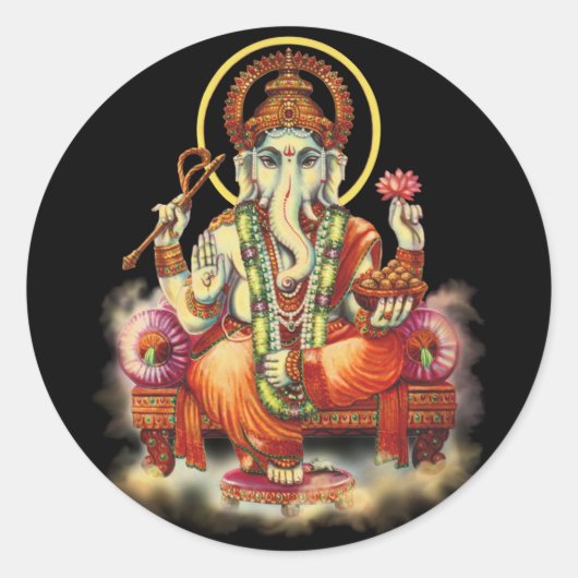Sticker Rond Ganesh (Devant)