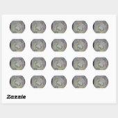 Sticker Rond Ganesh2 contemporain (Feuille)