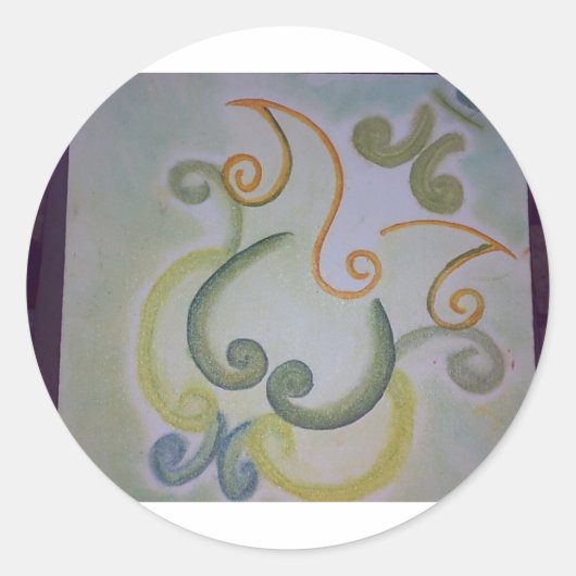 Sticker Rond Ganesh2 contemporain (Devant)