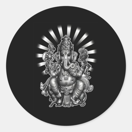 Sticker Rond Ganesh Ganesha (Devant)