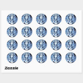 Sticker Rond Ganesha (Feuille)