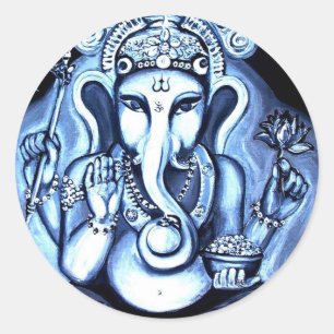 Sticker Rond Ganesha