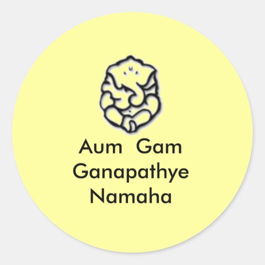 Sticker Rond Ganesha (Devant)