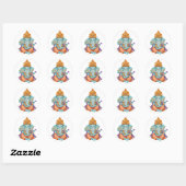 Sticker Rond Ganesha (Feuille)