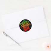 Sticker Rond Ganesha Guitar (Enveloppe)