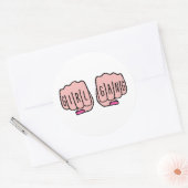 Sticker Rond gang de filles (Enveloppe)