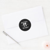 Sticker Rond Gangsta Wrapper Noël (Enveloppe)