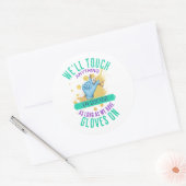 Sticker Rond Gant drôle personnalisable (emploi Médicale) - Doc (Enveloppe)