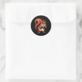 Sticker Rond Gants de boxe Boxing Squirrel Boxe Kickboxing MMA (Sac)