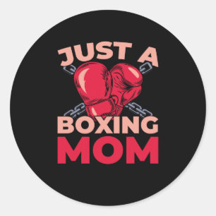 Sticker Rond Gants de boxe de boxeur - Sparring juste une Boxi