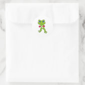 Sticker Rond Gants de boxe de grenouille (Sac)