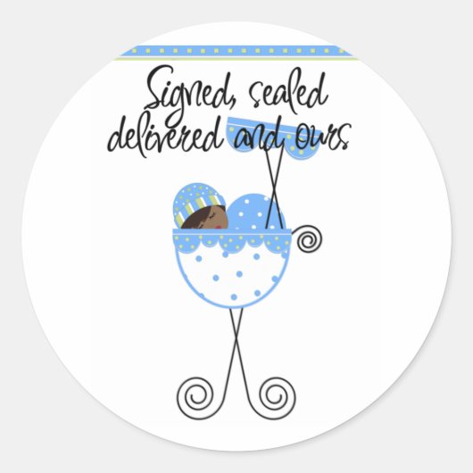 Sticker Rond Garçon afro-américain en cartes de transport (Devant)