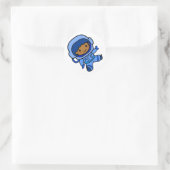 Sticker Rond garçon astronaute (Sac)