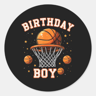Sticker Rond Garçon d'anniversaire Baseball Anniversaire