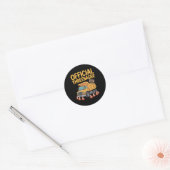 Sticker Rond Garçon d'anniversaire Trois Ans Ternaire Const (Enveloppe)