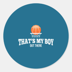Sticker Rond Garçon de basketball pour maman papa grand-mère gr