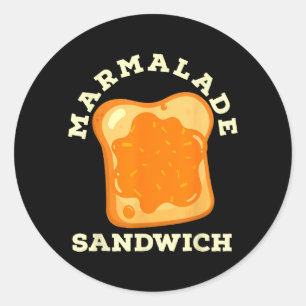 Sticker Rond Garçon Fille Halloween Facile Marmelade Sandwich M