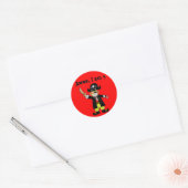 Sticker Rond garçon pirate de 5 ans (Enveloppe)