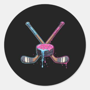Sticker Rond Garçons de hockey à la crème glacée Drip Youth Enf