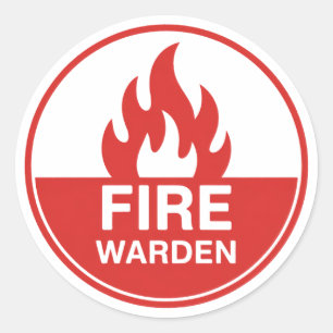 Sticker Rond Garde contre l'incendie