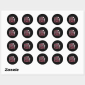 Sticker Rond Garde-couleur (Feuille)