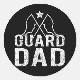 Sticker Rond Garde couleur papa