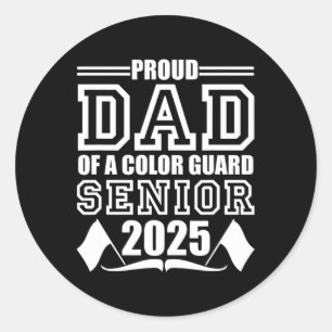 Sticker Rond Garde De Couleur Père Supérieur Cl De 2025 Graduat