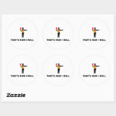 Sticker Rond Garde de passage (Feuille)