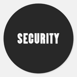 Sticker Rond Garde de sécurité pour le personnel de sécurité
