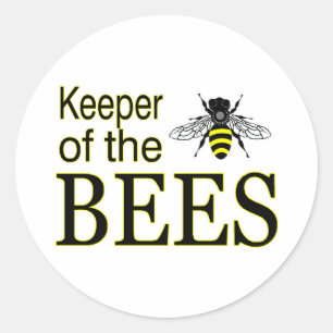 STICKER ROND GARDE DES ABEILLES