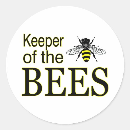 STICKER ROND GARDE DES ABEILLES (Devant)