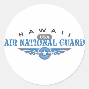 Sticker Rond Garde nationale aérienne d'Hawaii