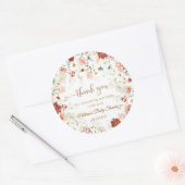 Sticker Rond Garden Baby Bloom Baby shower (Enveloppe)