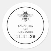Sticker Rond Garden Bee (Devant)