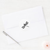 Sticker Rond Garden Dragonfly Imprimer Cadeau Tee (Enveloppe)