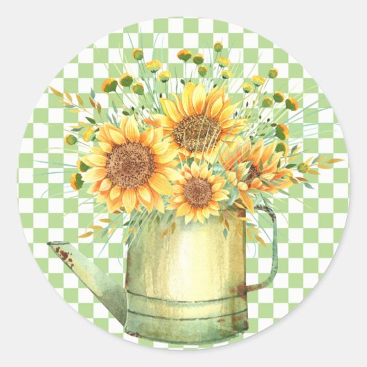 Sticker Rond Garden Watering (Devant)