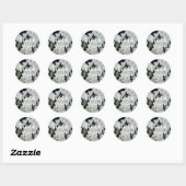 Sticker Rond Gardenia Merci (Feuille)