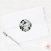 Sticker Rond Gardenia Merci (Enveloppe)