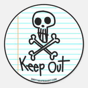 Sticker Rond Garder dehors