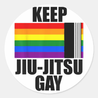 Sticker Rond Garder Jiu Jitsu Gay Shirt LGBT Gay pride Mois 202