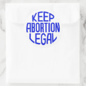 Sticker Rond Garder l'avortement légal (Sac)