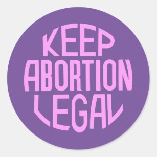 Sticker Rond Garder l'avortement légal