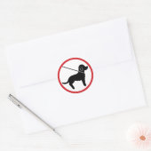 Sticker Rond Garder les animaux en laisse (Enveloppe)