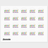 Sticker Rond garder tous ses canards en rang (Feuille)