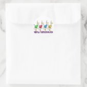 Sticker Rond garder tous ses canards en rang (Sac)