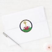 Sticker Rond Gardes gallois (Enveloppe)