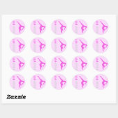 Sticker Rond Gardez l'ajustement (Feuille)