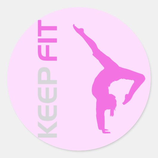 Sticker Rond Gardez l'ajustement (Devant)
