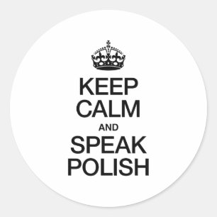 STICKER ROND GARDEZ LE CALME ET PARLEZ LE POLI